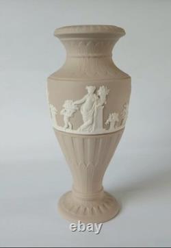 Wedgwood Jasperware Flower Fluted Vase 6 Inch