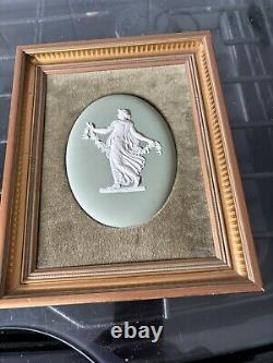 Wedgwood Jasperware Framed Dancing Girl