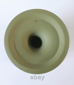 Wedgwood Jasperware Green Arcadian Footed Vase