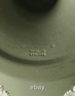 Wedgwood Jasperware Green Bowl Lions Head And Garland