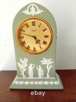 Wedgwood Jasperware Green Cathedral Clock Baronet Of London. GWO Very Rare