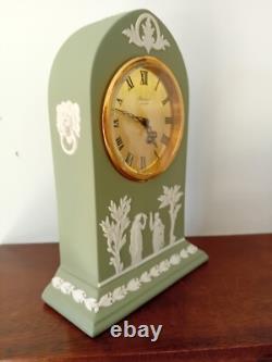 Wedgwood Jasperware Green Cathedral Clock Baronet Of London. GWO Very Rare