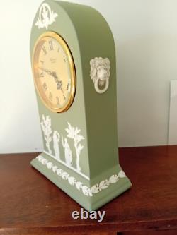 Wedgwood Jasperware Green Cathedral Clock Baronet Of London. GWO Very Rare