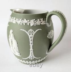Wedgwood Jasperware Green Jug Antique