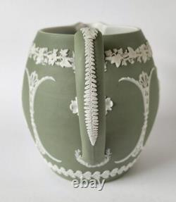 Wedgwood Jasperware Green Jug Antique