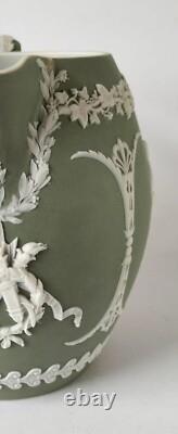 Wedgwood Jasperware Green Jug Antique