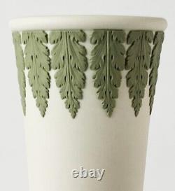 Wedgwood Jasperware Green On White Grecian Vase