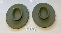 Wedgwood Jasperware Green Pram Plaques