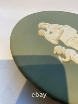 Wedgwood Jasperware Green Pram Plaques