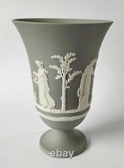 Wedgwood Jasperware Grey Arcadian Vase