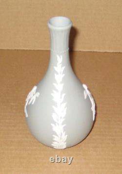 Wedgwood Jasperware Grey Autumn Winter Bud Vase