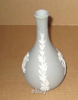 Wedgwood Jasperware Grey Autumn Winter Bud Vase