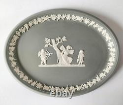 Wedgwood Jasperware Grey Tray Cupid and Psyche