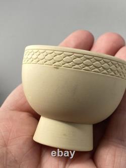 Wedgwood Jasperware Jasper Rare Set Of Four Saki Bowls Cups Pink, Green Etc