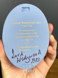 Wedgwood Jasperware Josiah Wedgwood Commemorative Portrait Medallion 111/1000