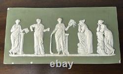 Wedgwood Jasperware Large Plaque Green 29cm Length