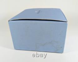 Wedgwood Jasperware Library Collection Cane Yellow Black Basalt Oval Column Box