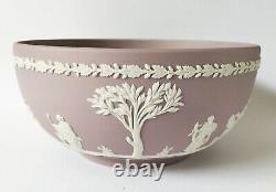 Wedgwood Jasperware Lilac Bowl Sacrifice Fruit Bowl 8 Inch