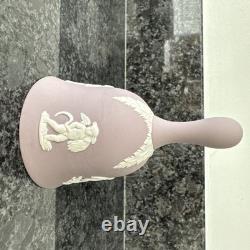 Wedgwood Jasperware Lilac Round Square Lidded Trinket Box Bell 3 Pieces VGC