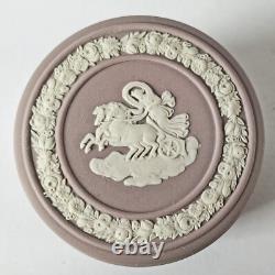 Wedgwood Jasperware Lilac Trinket Box Aurora and Chariot
