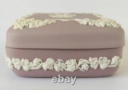 Wedgwood Jasperware Lilac Trinket Box Summer Four Seasons