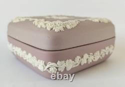 Wedgwood Jasperware Lilac Trinket Box Summer Four Seasons