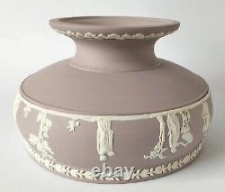 Wedgwood Jasperware Lilac and White Imperial Pedestal Fruit Bowl The Sacrifice