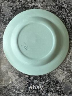 Wedgwood Jasperware Lilic Blue Black Vase X 3 & Teal Trinket Plate VGC