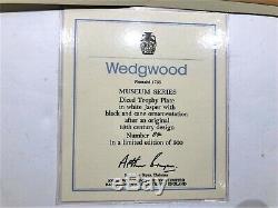 Wedgwood Jasperware MUSEUM SERIES C. 1978 Diced Trophy Plate #84/500 with COA
