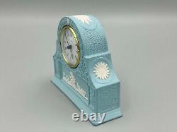 Wedgwood Jasperware Mantle Clock Rare Colour