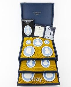 Wedgwood Jasperware National Portrait Gallery Medallion Collection Set 137/200