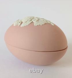 Wedgwood Jasperware Pink Australian Waratah Egg Trinket Box