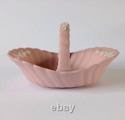 Wedgwood Jasperware Pink Basket Floral Spiral