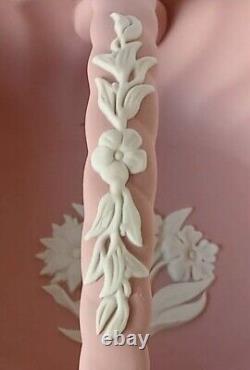 Wedgwood Jasperware Pink Basket Floral Spiral