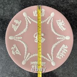 Wedgwood Jasperware Pink Cake Plate Cupid Sharpening His Arrows