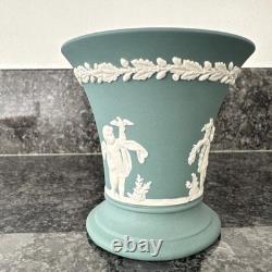 Wedgwood Jasperware Pink Navy Teal Vase X 3 VGC