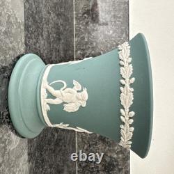 Wedgwood Jasperware Pink Navy Teal Vase X 3 VGC