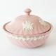 Wedgwood Jasperware Pink Powder Dish Floral