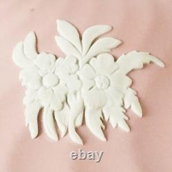 Wedgwood Jasperware Pink Powder Dish Floral