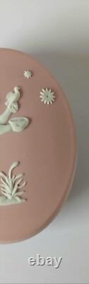 Wedgwood Jasperware Pink Trinket Box Cherub