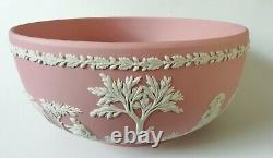 Wedgwood Jasperware Pink White Sacrifice Fruit Bowl