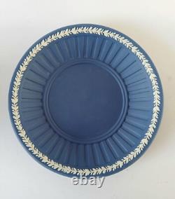 Wedgwood Jasperware Portland Blue Coffee Cups & Saucers Boxed Lady Templetown