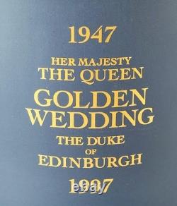 Wedgwood Jasperware Portland Blue Loving Mug Royal Golden Wedding Boxed