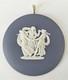 Wedgwood Jasperware Portland Blue Pendant Three Graces