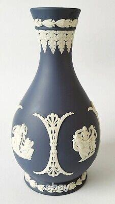 Wedgwood Jasperware Portland Blue Vase Boxed