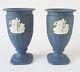 Wedgwood Jasperware Portland Blue Vase X 2