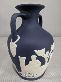 Wedgwood Jasperware Portland Vase Cobalt/Dark Blue EC 6 Made In England