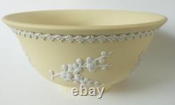 Wedgwood Jasperware Primrose Yellow Footed Bowl Prunus