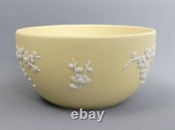 Wedgwood Jasperware Primrose Yellow Prunus Bowl C, 1978