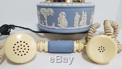 Wedgwood Jasperware Rotary Dial Astral Telecom English Telephone Blue 1986 WORKS